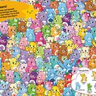 "Beary Best Bears! Jeder Care Bear ist einzigartig. Versuche, die passenden Posen zu finden."  

Bunte, fröhliche Bären, die fröhlich durcheinander gemischt sind.