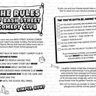 "The Rules of Bash Street Comedy Club." Eine Liste von Comedy-Regeln und ein Humor-Test für Schulkomiker.
