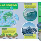 "Moving and Shaking" beschreibt tektonische Platten und Erdbeben mit Illustrationen und weltweiten Plattenkarten.