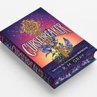 Der Umschlag zeigt „CURSEBREAKER“ von R. M. Gray. Ein goldenes Ornament mit blauen Blumen vor einem farbigen Himmel.