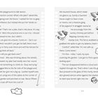 "Thursday 18 January" steht oben. Ein Tagebucheintrag beschreibt das Leben als Vampir. Eine Vogelillustration unten.