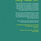 "Derry, summer 2023. Ezra is sixteen. He’s no stranger to crossing the line, but this time it’s serious..." - Grüne Rückseite mit gelbem Bereich unten.