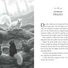 Text: "Interlude Frazey. Day after endless day of torment left Frazey despairing and losing hope..."

Illustration: Fünf Eichhörnchen im Wald, ein weißes im Vordergrund.