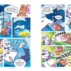 Comic über Mäuse im Weltall, die künstliche Schwerkraft aktivieren und von einem Gerät überrascht werden.