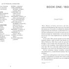 LIST OF PRINCIPAL CHARACTERS. Book One: 1805. Chapter I. Dialog zwischen Figuren, die historische Ereignisse diskutieren.