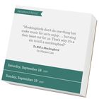 Der Text "Weekend Read" steht oben. Ein Zitat von Harper Lees "To Kill a Mockingbird" ist mittig. Daten: Samstag, 18. und Sonntag, 19. September 2027.