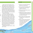 Autorennotiz und Let's Talk Fragen über Wasser. CitizenKid Brief über weltweite Buchverkäufe und Nachhaltigkeit. Unten Fische im Wasser.