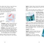 Glossar mit Begriffen wie "algae", "blue-footed booby", "crustacean". Enthält Illustrationen von Meerestieren und einer Karte.