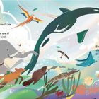 Eine bunte Illustration mit Text über die Einzigartigkeit und Gemeinsamkeiten von Tieren.