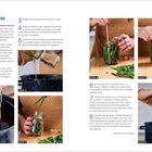 Titel: "Hot Water Bath Canning". Anleitungsschritte 1-8 zum Einkochen von Bohnen mit passenden Bildern.