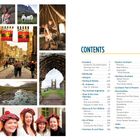 "CONTENTS" listet Seiten zu Schottland, Edinburgh, Glasgow, Highlands und mehr. Links Fotos von Landschaften und Menschen.