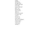 Ein Gedicht beschreibt eine Wolfsspinne, die am Rand eines Tisches kriecht, und das Verlangen, sie zu zerquetschen. Darunter steht "— 37 —".