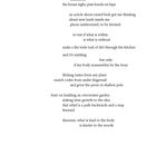 Textpassage mit poetischen Zeilen über Innenräume, Natur und Wachstum. Unterseite: "- 28 -".