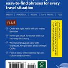 Text: "Get more from your trip with easy-to-find phrases for every travel situation." Gelbes Banner: "120+ LANGUAGES..."