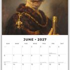 "June 2027" steht über einem Kalender; oben ein Porträt eines Mannes in historischem Kostüm.