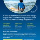 Oben "lonely planet". Ein Mann surft im Meer. Es gibt Reisetipps und -zitate zu Sri Lanka. Unten Barcode und Preis.