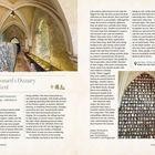 Texte: "St Leonard's Ossuary, Hythe, Kent", "Oak Walk, Hythe", "Stand before a well-preserved..."

Zu sehen sind Knochen in einem Gewölbe.