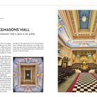 FREEMASONS’ HALL: Freemasons’ Hall ist für die Öffentlichkeit zugänglich. Großes, prunkvolles Interieur mit kunstvollem Mosaik und Thron.