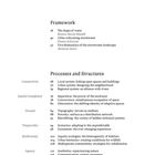 Seite 4: Inhaltsverzeichnis. Themen: Framework, Prozesse und Strukturen. Autoren: Bianca Maria Rinaldi, Emma Salizzoni.