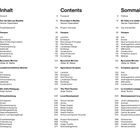 Inhalt, Contents, Sommaire. 9 Vorwort. 10 Von der Idee zur Realität. 24 Projektübersicht. 26 Campus. 122 By Leaves We Live.
