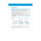 Seite 8, Basiswissen: Die Steigung einer Geraden bestimmen, Beispiele und Formeln, Diagramme mit blauen und grauen Flächen.