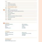 Inhaltsverzeichnis mit Themen wie Wörterbuch, Lautschriftzeichen, unregelmäßige Verben. Bildseiten: Moderne Kommunikation, Küchengeräte.