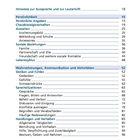 Inhaltverzeichnis mit Themen wie Persönlichkeit, Soziale Beziehungen, Wahrnehmungen, Kommunikation und Handlungen.