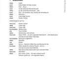 Überschrift: Übersetzung der Dialoge. 

Dialog beginnt mit "Willkommen!" und enthält Gespräche über Blumensträuße und einen Hund namens Mefisto.