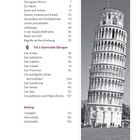 Texte beschreiben Trainings in Wortschatz und Grammatik. Rechts ist ein Schwarzweißfoto des schiefen Turms von Pisa.