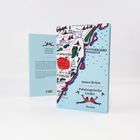 Auf hellblauem Hintergrund steht "James Krüss, Polulangrische Lieder, Reclam." Bunte Karte als Cover.