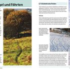 **Trittsiegel und Fährten**: Tiere hinterlassen Fußabdrücke im Schnee. Bild zeigt verschneite Landschaft mit Spuren.