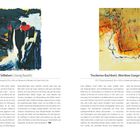 Stilleben, Georg Baselitz, 1976–1977, Öl auf Leinwand. Trockenes Bachbett, Werribee Gorge I, Fred Williams, 1977, Öl auf Leinwand.