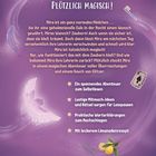 „Plötzlich magisch! Mira ist ein ganz normales Mädchen ... bis ...“ Eine Illustration mit einer Eule und magischen Motiven.