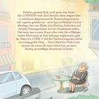 Text über Federico, ein Superinternat in Mailand und Agententraining. Illustration: Alte Frau, Tauben, rundes Café-Tischchen.