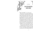 I. Kapitel: Ein neugieriger Besucher. Verzierungen in den Ecken. Text über Pearl Cole, die in einer Buchhandlung wohnt.