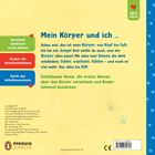 "Mein Körper und ich ..." mit Text über Körperwahrnehmung. Infos: altersgerecht ab 2 Jahren. Kleiner Pinguin, bunte Akzente.