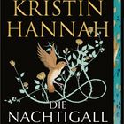Schwarze Buchhülle mit goldenen Rosen und einer Nachtigall in schimmerndem Design. Texte: Kristin Hannah, Die Nachtigall.