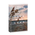 "Kati Naumann, Fernwehland, Roman, HarperCollins" auf einem Buchcover mit Strand- und Gräsermotiv bei Sonnenuntergang.