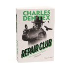 CHARLES DEN TEX, REPAIR CLUB, Der vergessene Spion, THRILLER. Schwarz-weißes Bild: Mann mit Hut und Pistole, fliegender Vogel.