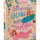 Buchtitel: "60 Millionen Gründe, mich nicht zu verlieben und es doch zu tun". Bunt verziert mit Illustrationen.