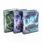 Drei Fantasy-Bücher, Titel "Khyona". Cover zeigen Drachen und andere Fabelwesen, Autor Katja Brandis.