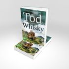 "Der Tod trinkt Whisky" von Christian Humberg. Cover zeigt Hügel, Whiskyfässer, einen Hund.