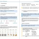 Text: "4.1 Prozentrechnung", "Definition", "Prozentsatz", "Grundwert", "Prozentwert". Grafiken: Prozentzeichen, Diagramme.