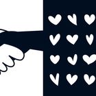 Text: "Jesus, der gute Hirte. Erste christliche Kontrastbilder für Babyaugen." Bild: Illustration eines Mannes mit Schaf.