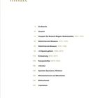 "Inhalt" als Titel, Liste mit Jahreszahlen und Themen: Grußworte, Vorwort, Vorspiel (1923–1973), Museum (1973–2025), u.a.