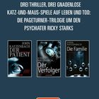 Drei Thriller, drei gnadenlose Katz-und-Maus-Spiele, Pageturner-Trilogie um Psychiater Ricky Starks. SPIEGEL Bestseller-Autor.