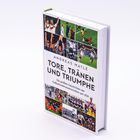Ein Buch von Andreas Matlé: "Tore, Tränen und Triumphe" über Fußball-WM-Geschichten seit 1930. Cover mit Fußballbildern.