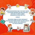 Eine Illustration mit Figuren und Text:  
„Ganz am Anfang hielt ich dich noch für einen semantischen Fehler, der sich in mein Leben eingeschlichen hatte.“  
„Was?“  
„So sehr habe ich dich gehasst. Inzwischen aber stört es mich nicht einmal mehr, wie verrückt ich nach dir bin.“  
Im Hintergrund sind bunte Zeichnungen von Menschen, Getränken und Gegenständen.