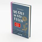 Buch "Das Gold in den Fugen" von Leah Weigand. "SPIEGEL Bestseller-Autorin". Illustration: gelbe Blume auf blauem Cover.
