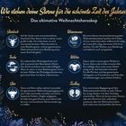 Slogan: „Wie stehen deine Sterne für die schönste Zeit des Jahres?“  
Sechs Horoskoptexte über Liebe und Weihnachten.